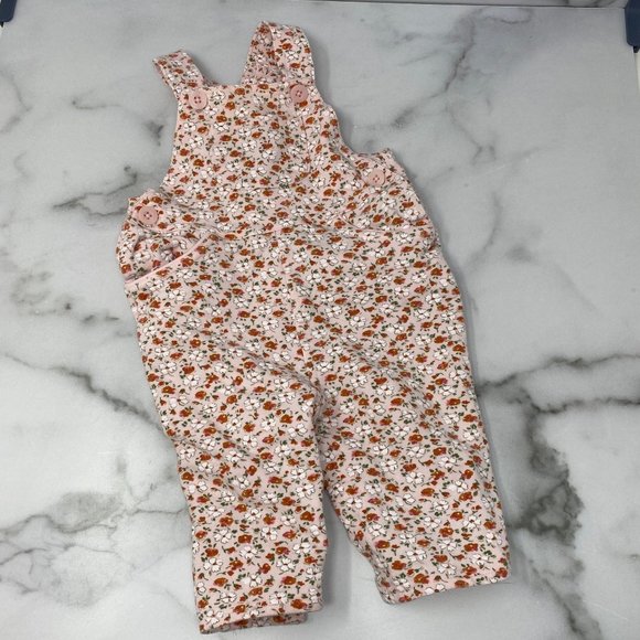 GAP Other - Baby Gap Floral Overalls Size 3-6M